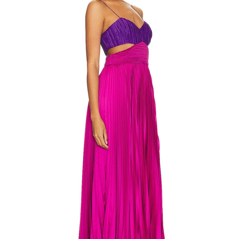 AMUR Elodie Gown in Fuchsia and Purple  Size 4 NEW - Picture 3 of 16